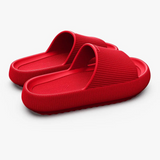 sandales d'été pour homme et femme rouges