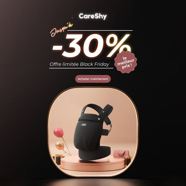 Sac porte-Bébé ergonomique et confortable  - CareShy
