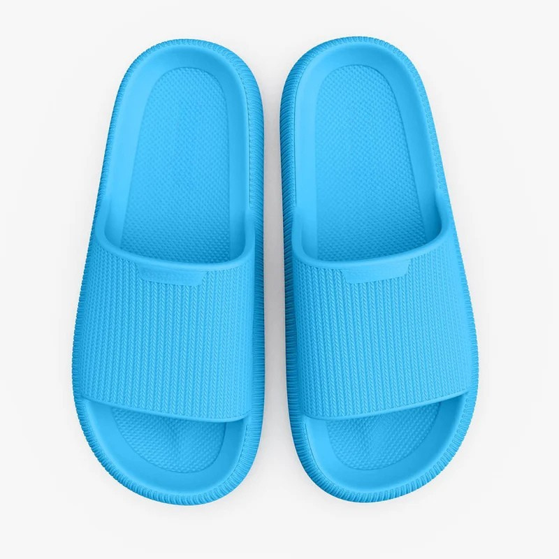 sandales d'été pour homme et femme bleues
