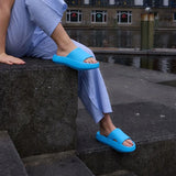sandales d'été pour homme et femme bleues