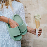 sandales d'été pour homme et femme kaki