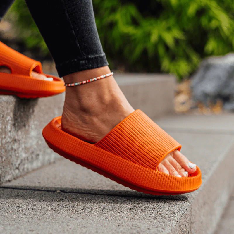 sandales pour homme et femme couleur orange