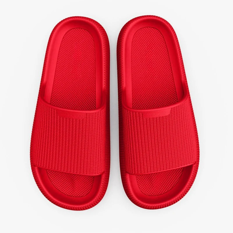 sandales d'été pour homme et femme rouges