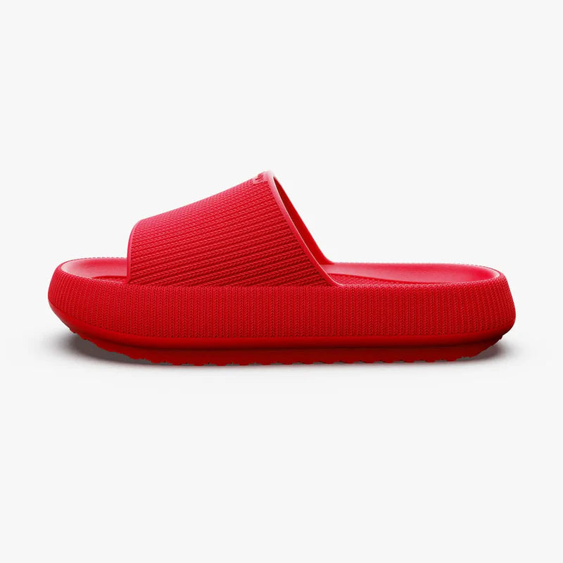 sandales d'été pour homme et femme rouges