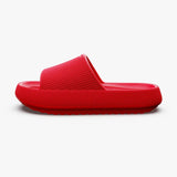 sandales d'été pour homme et femme rouges