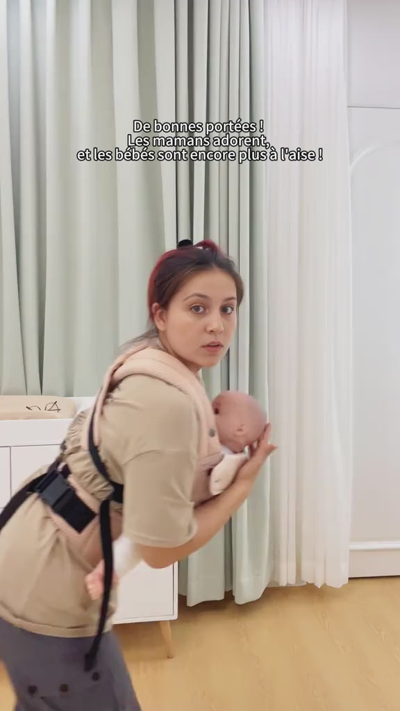 Porte-bébé bébé et maman vidéo d'illustration careshy