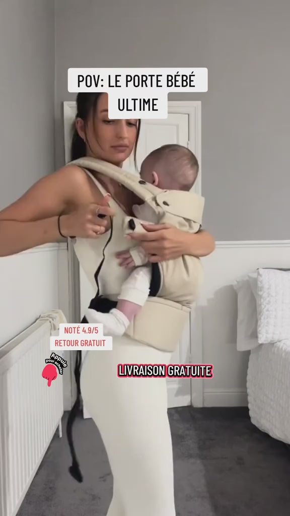 Porte-bébé bébé et maman vidéo d'illustration careshy